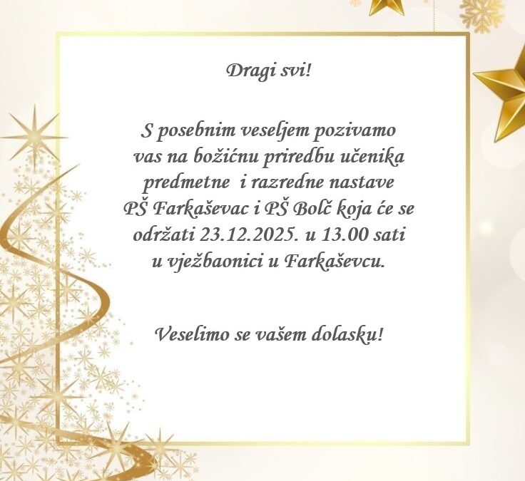 Božićna priredba u Farkaševcu