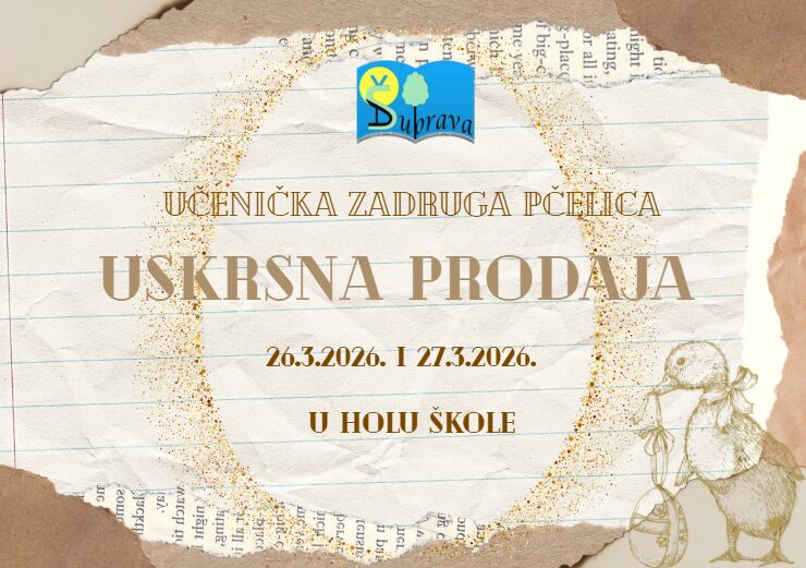 Uskrsna prodaja u školi