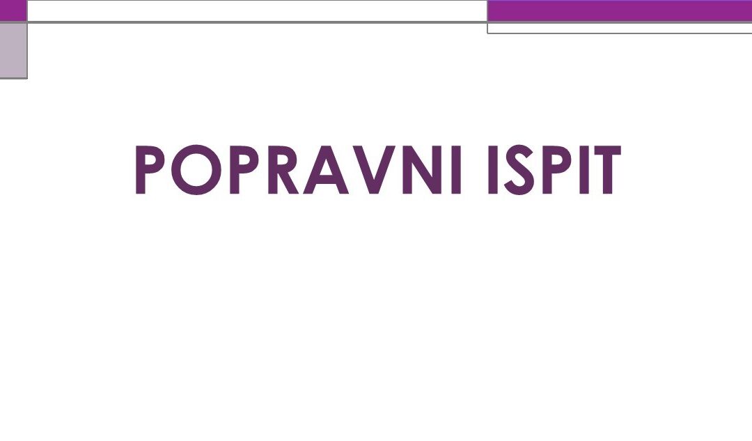 Popravni ispit